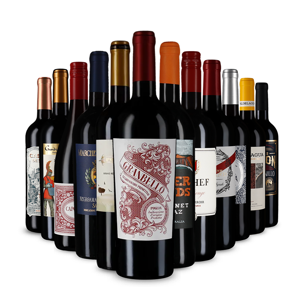 Pachetul cunoscătorului cu recomandări de vin roșu