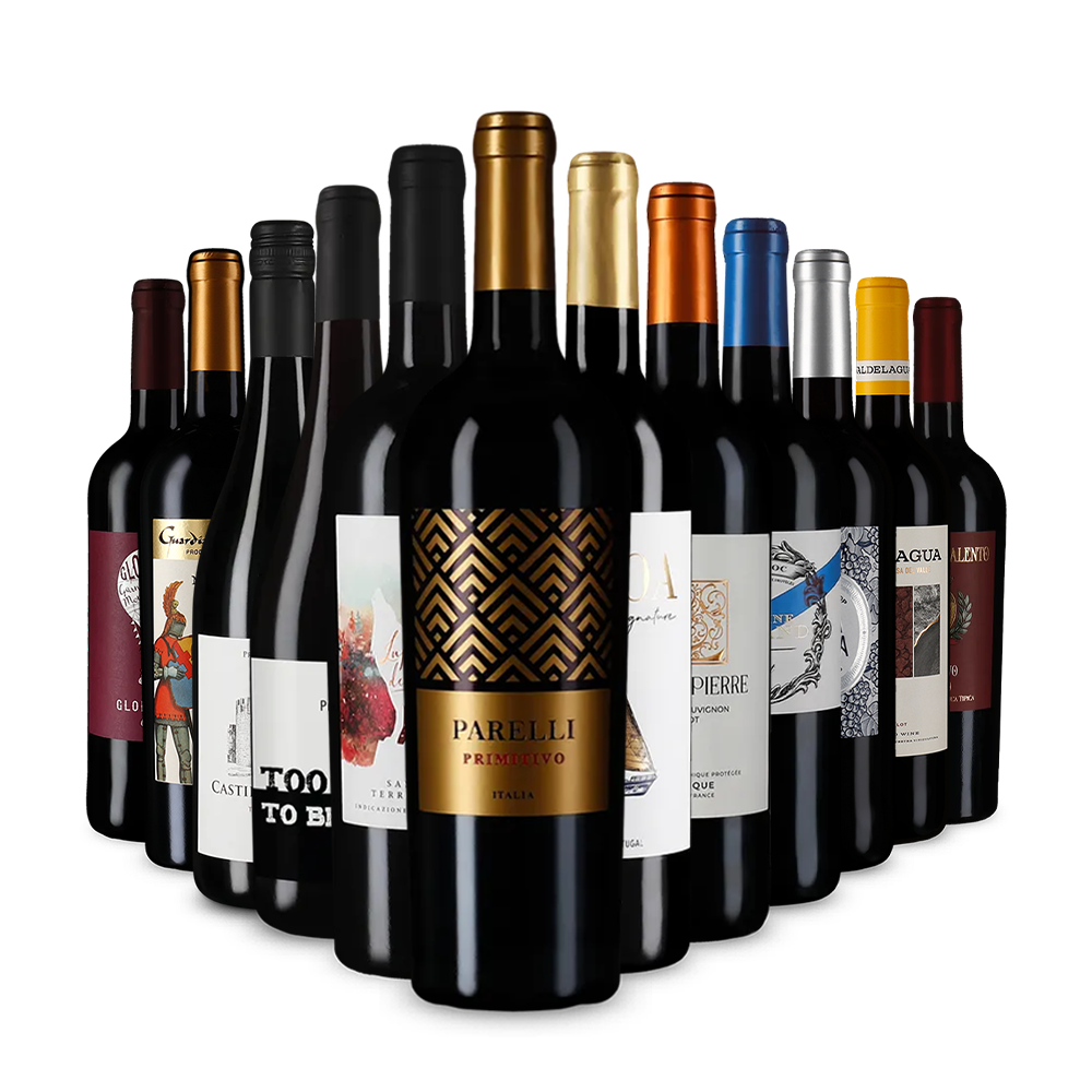 Pachetul cunoscătorului cu recomandări de vin roșu – Gold