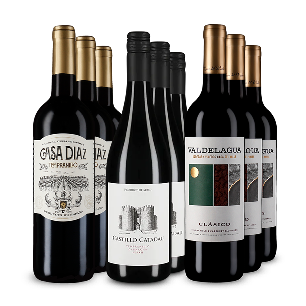 Vin roșu spaniol de top în pachet de 3x3 sticle – Gold