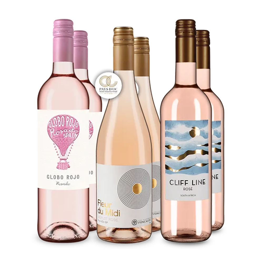 Vinurile noastre Rosé ale anului 2025 în pachet de 3x2 sticle – Gold