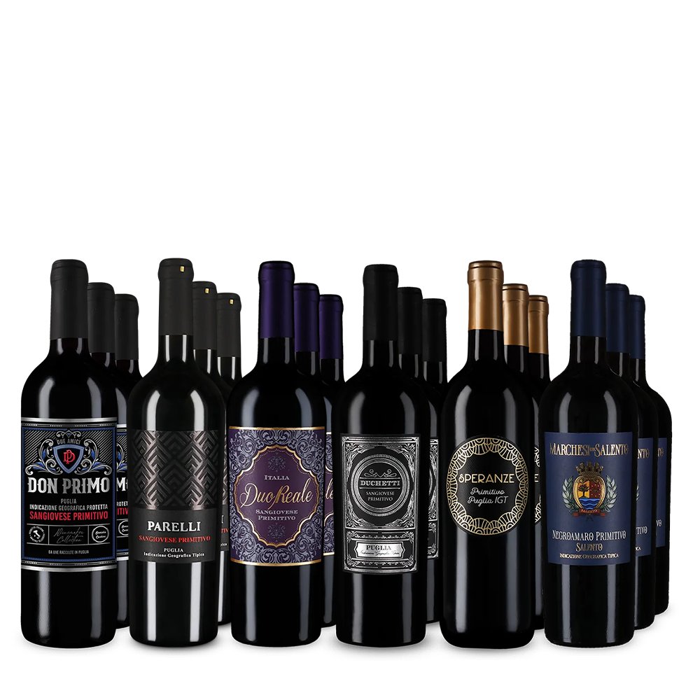 Primitivo XXL: vedetele în pachet de 6x3 sticle – Gold