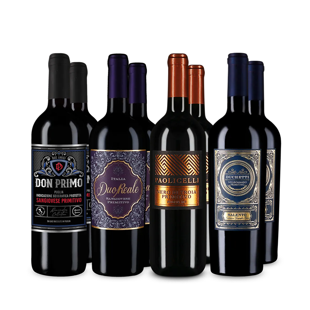 Primitivo de top în pachet de 4x2 sticle – Gold