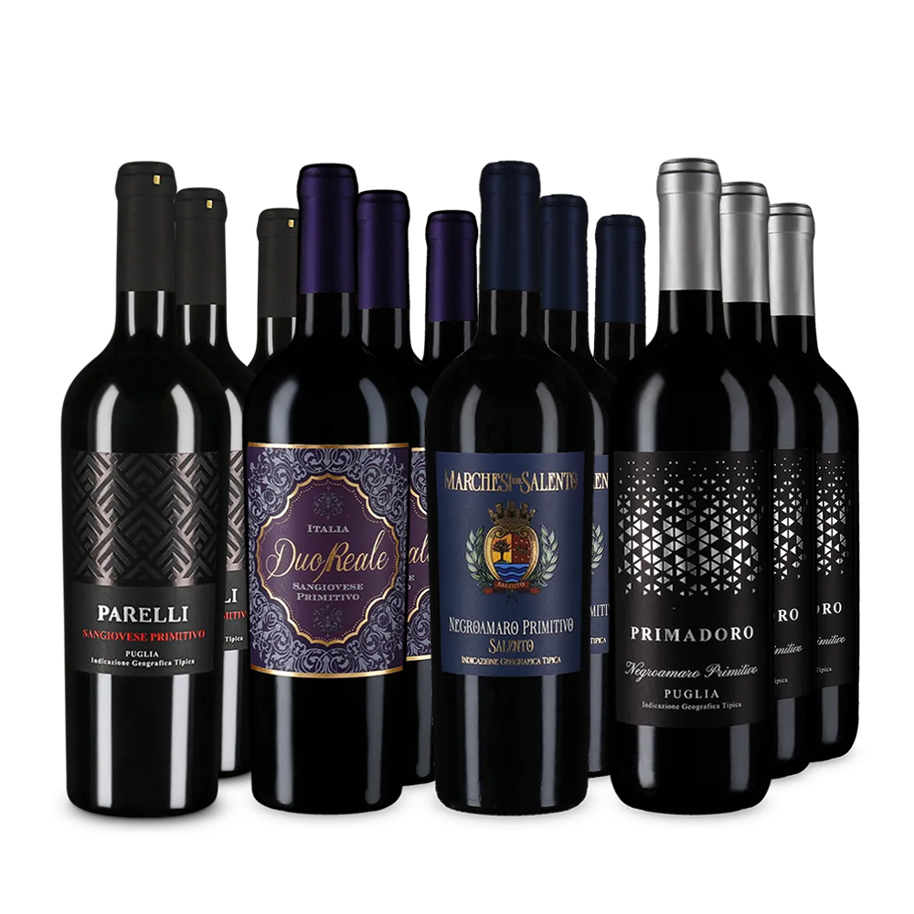 Primitivo de top în pachet de 4x3 – Gold
