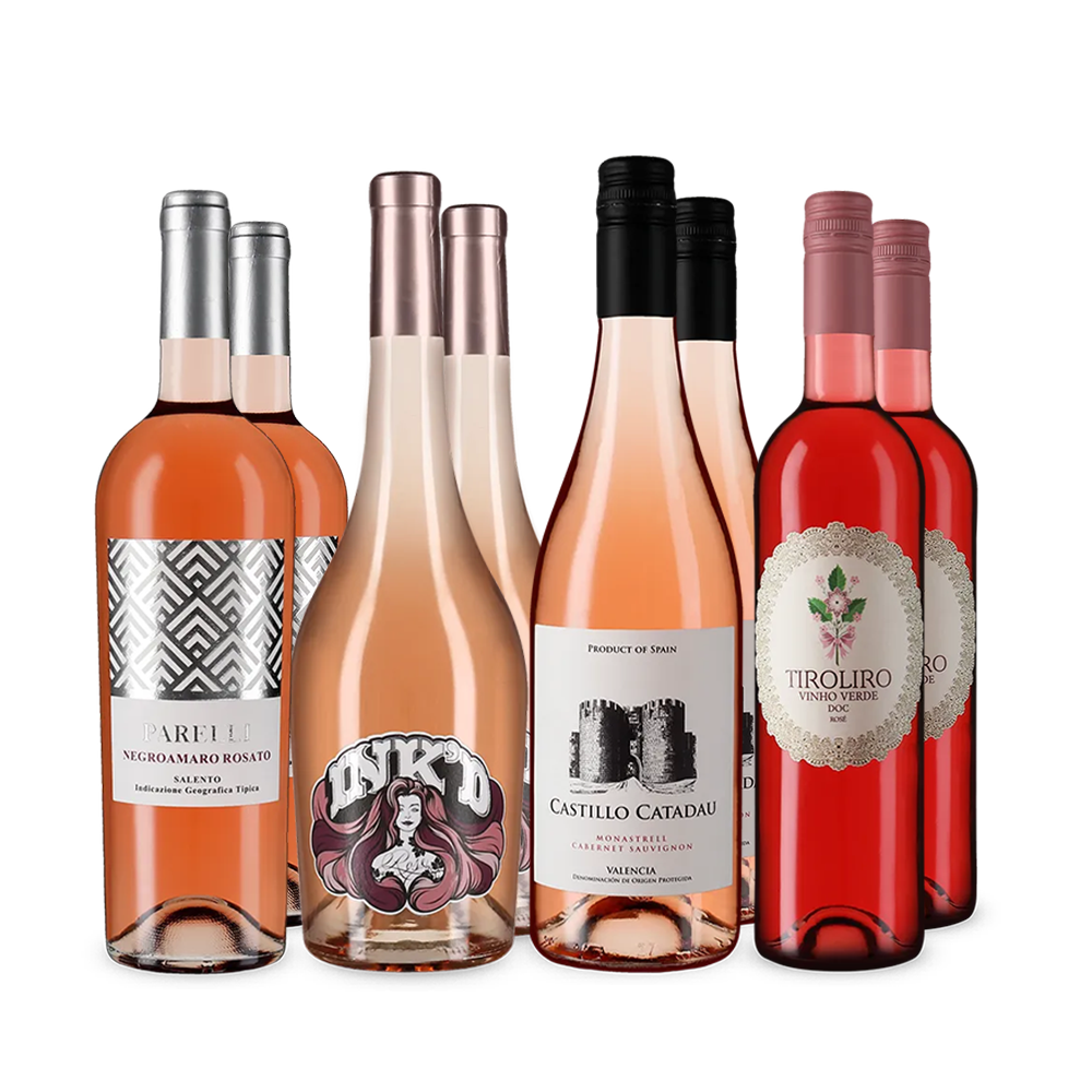 Rosé-uri de vacanță din sudul Europei în pachet de 4x2 sticle – Gold