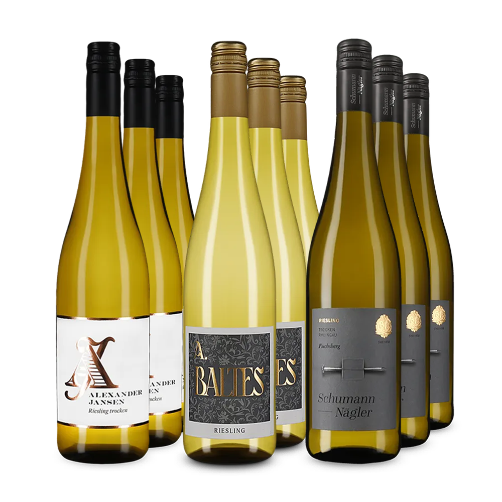 Riesling premiat cu aur în pachet de 3x3 sticle – Gold