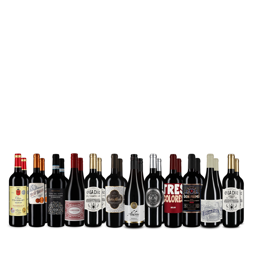 Vin roșu XXL: vedetele în pachet de 12x2 sticle – Gold