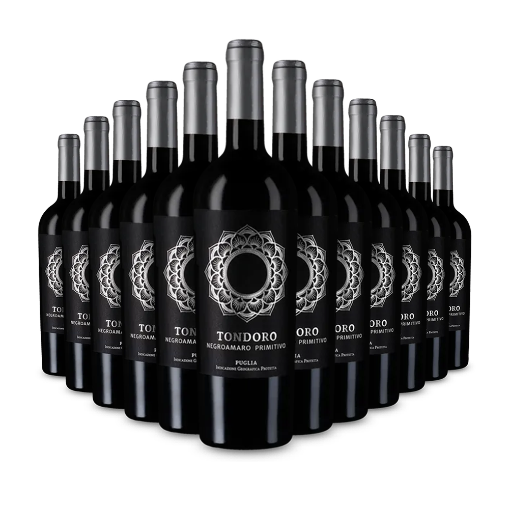 12 sticle Tondoro Negroamaro Primitivo 2023 – Gold