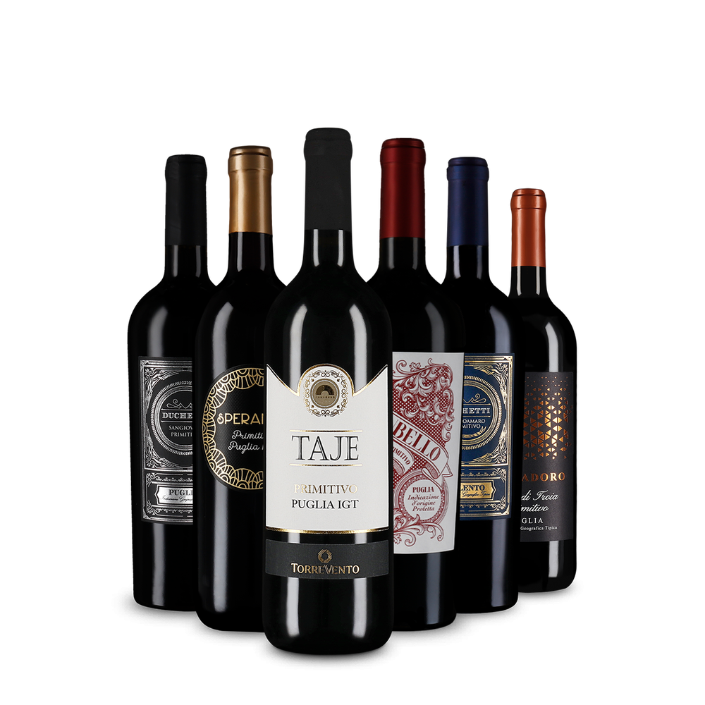 Vin roșu de top: Primitivo în pachet de degustare