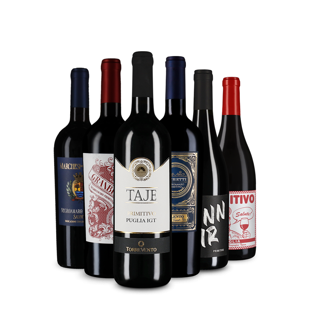 Vin roșu de top: Primitivo în pachet de degustare