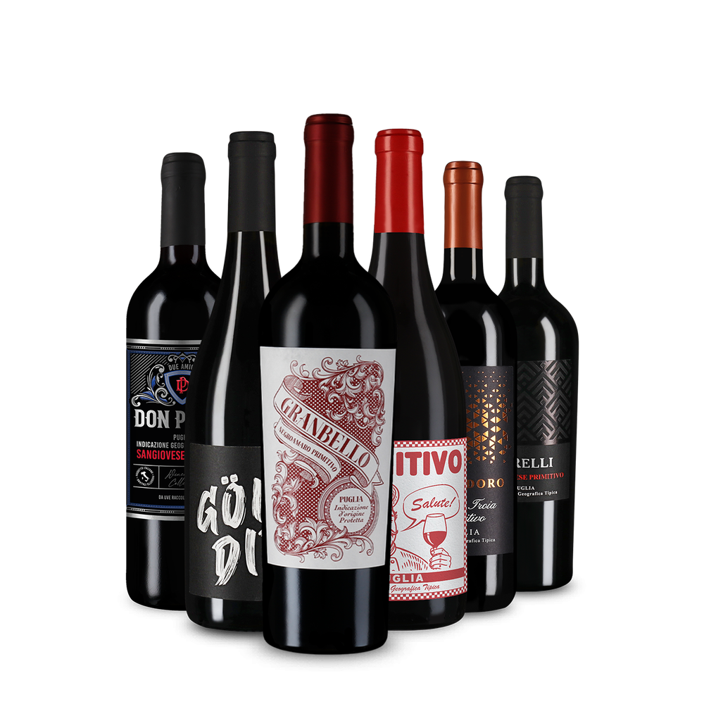 Vin roșu de top: Primitivo în pachet de degustare