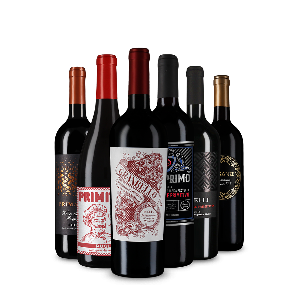 Vin roșu de top: Primitivo în pachet de degustare