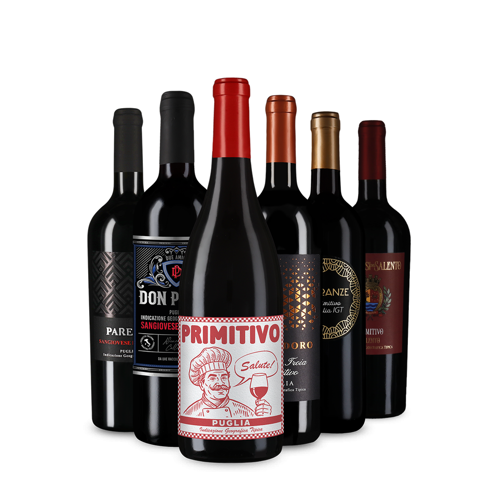 Vin roșu de top: Primitivo în pachet de degustare