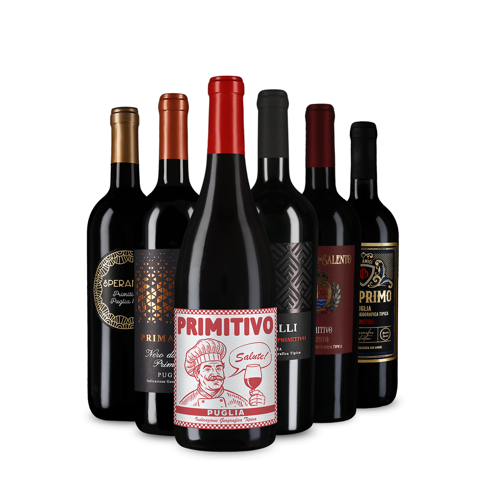 Vin roșu de top: Primitivo în pachet de degustare