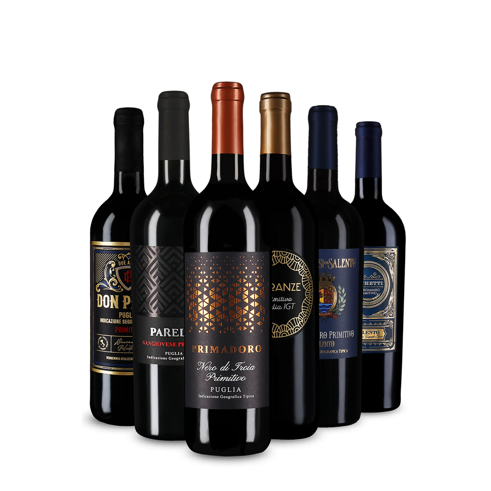 Vin roșu de top: Primitivo în pachet de degustare
