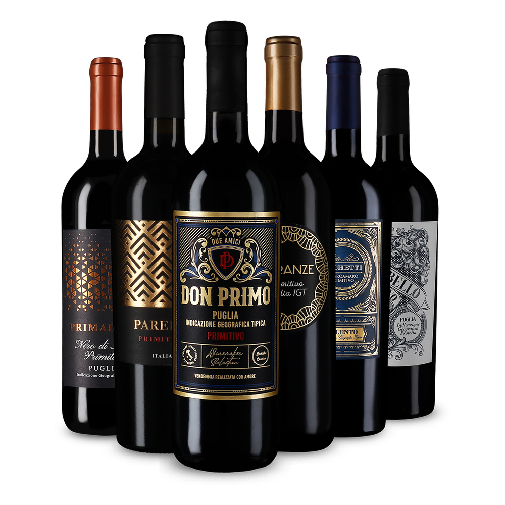 Vin roșu de top: Primitivo în pachet de degustare
