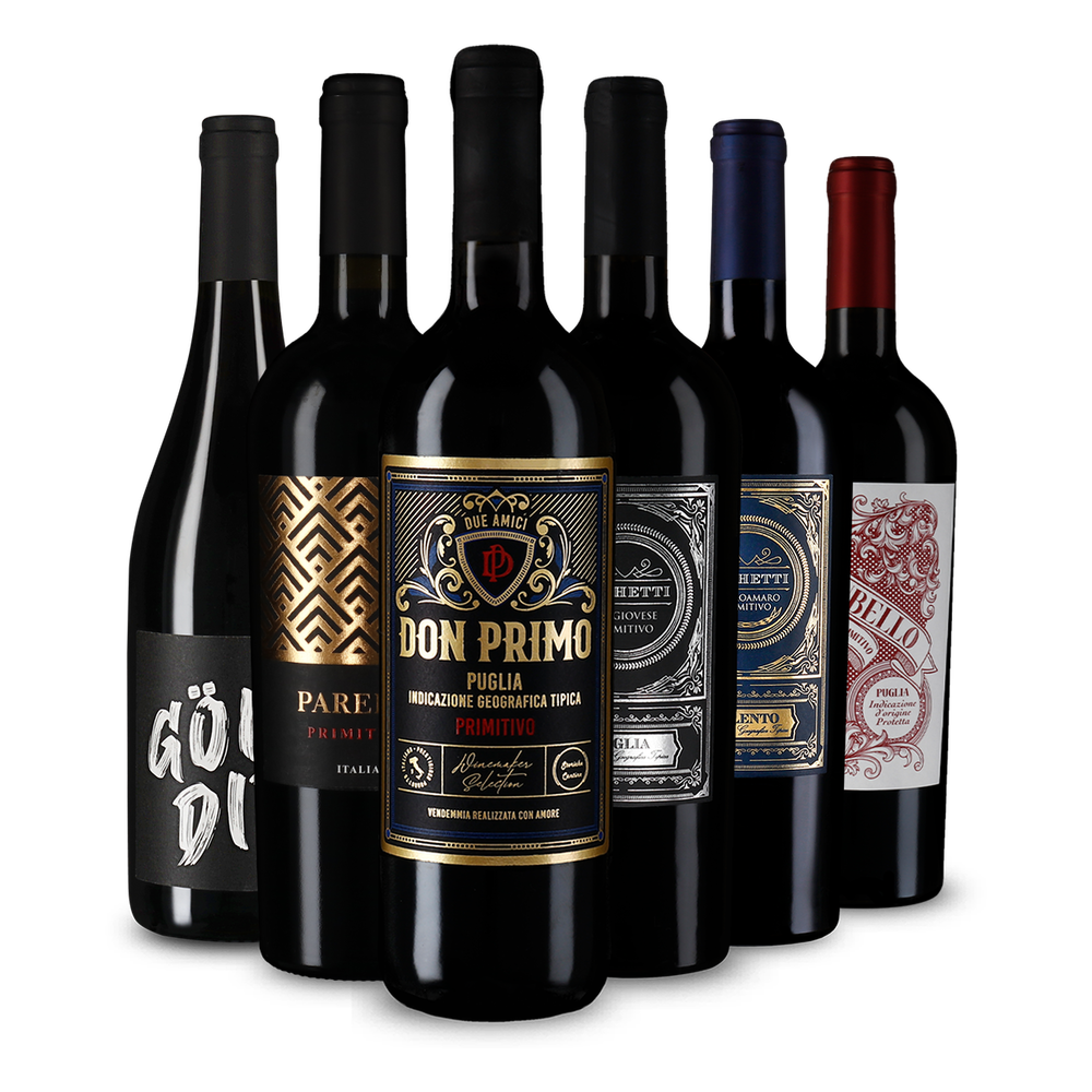 Vin roșu de top: Primitivo în pachet de degustare