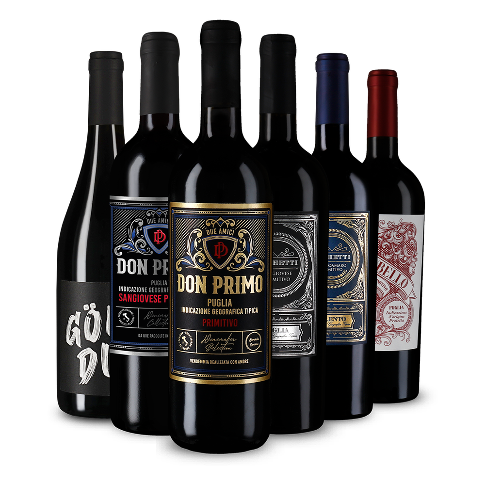 Vin roșu de top: Primitivo în pachet de degustare