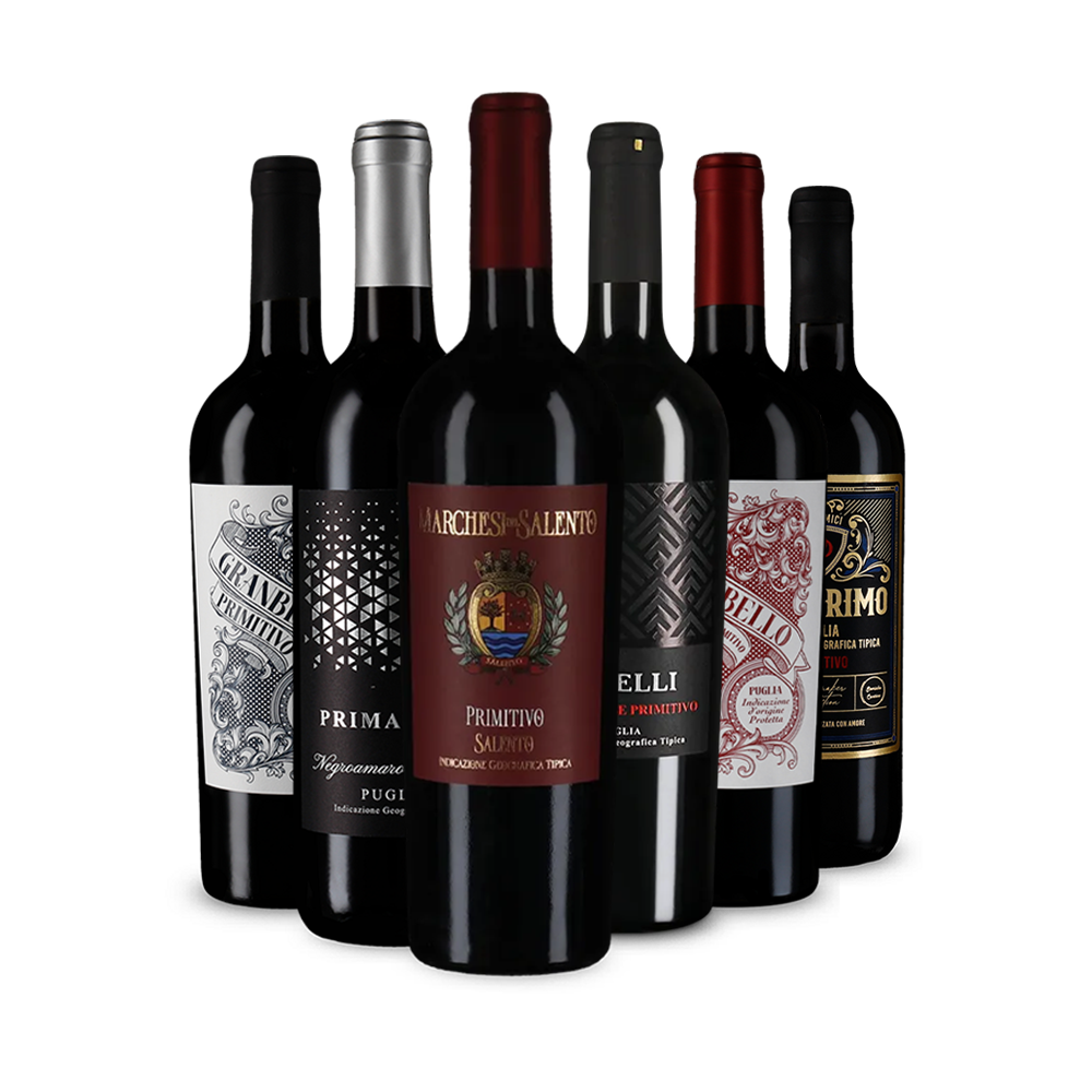 Vin roșu de top: Primitivo în pachet de degustare