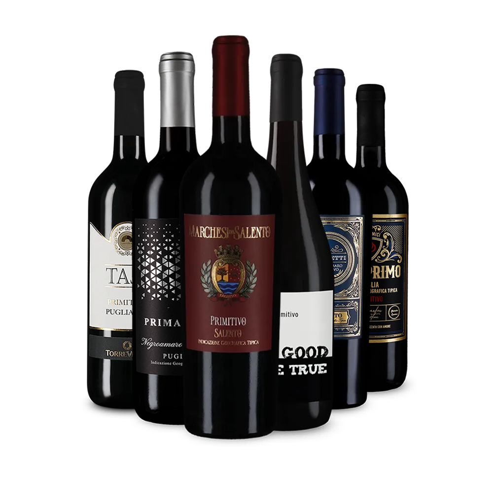 Vin roșu de top: Primitivo în pachet de degustare