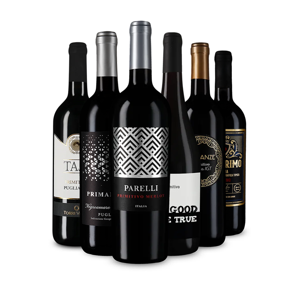 Vin roșu de top: Primitivo în pachet de degustare