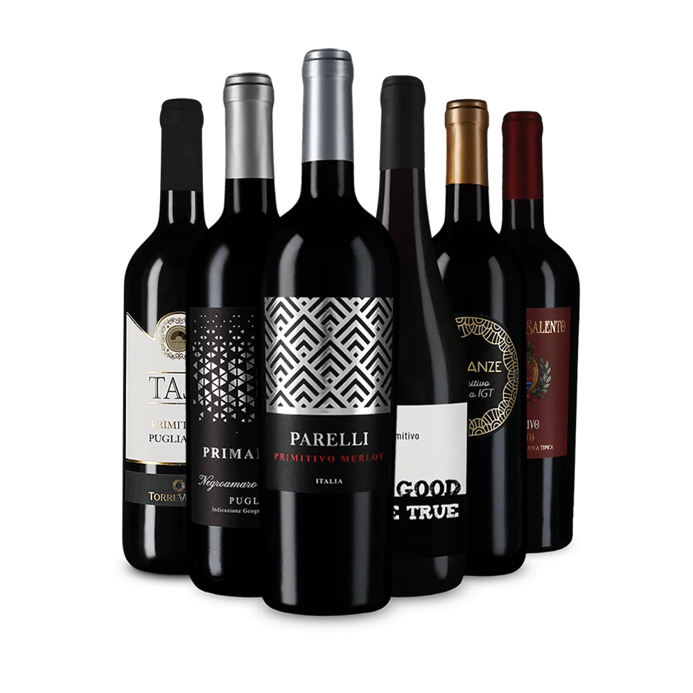 Vin roșu de top: Primitivo în pachet de degustare