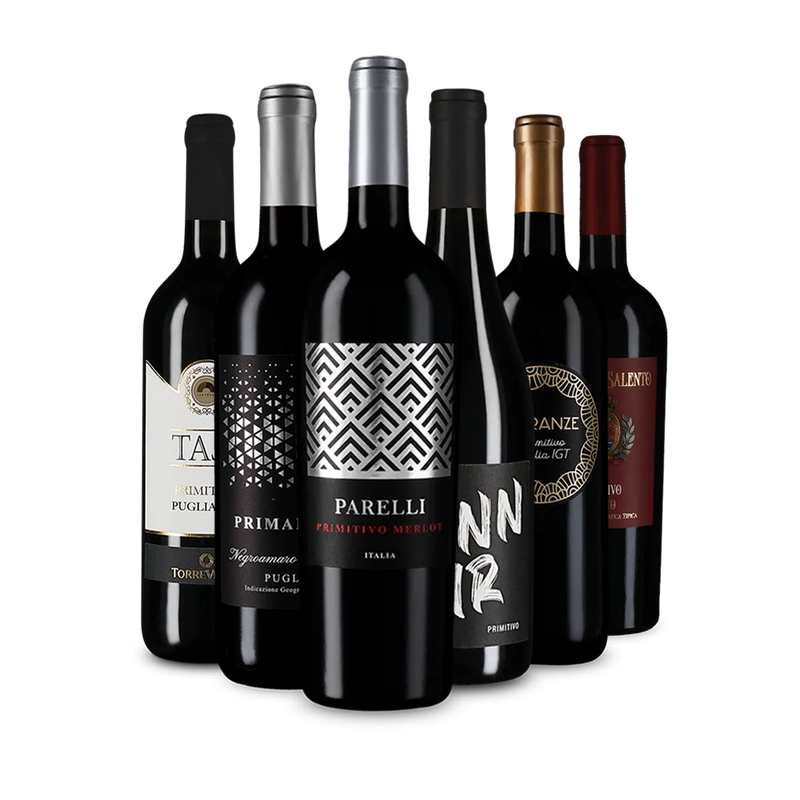 Vin roșu de top: Primitivo în pachet de degustare – Gold