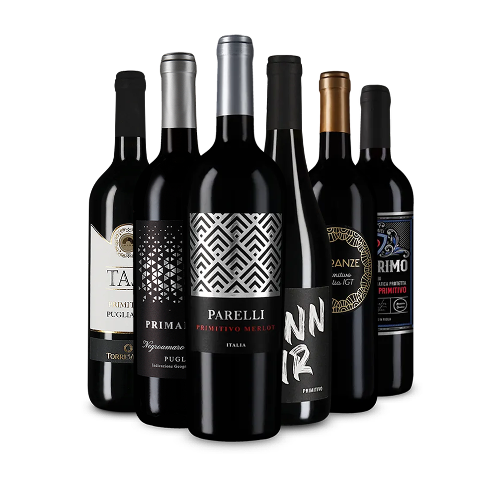 Vin roșu de top: Primitivo în pachet de degustare