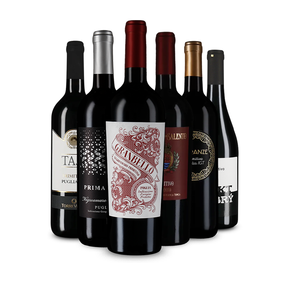 Vin roșu de top: Primitivo în pachet de degustare – Gold