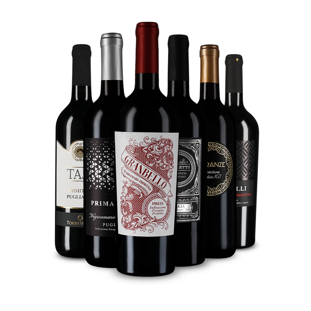 Vin roșu de top: Primitivo în pachet de degustare