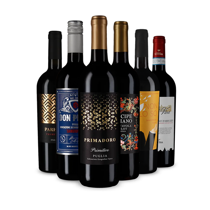 Vinuri roșii italiene de care să te îndrăgostești în pachetul de descoperire – Gold