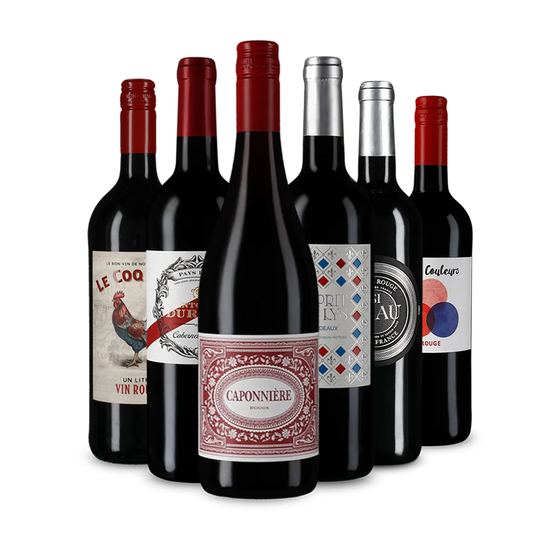 Vinuri roșii franțuzești în pachetul de descoperire