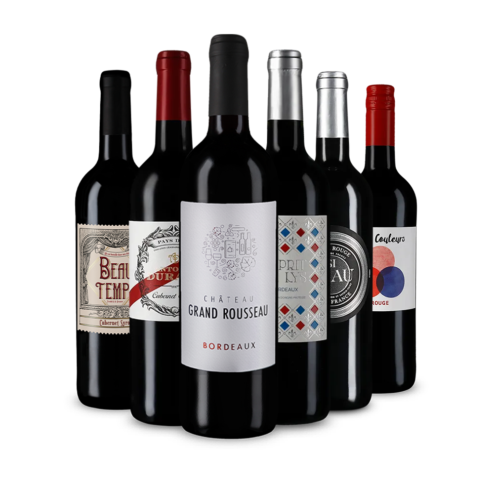 Vinuri roșii franțuzești în pachetul de descoperire