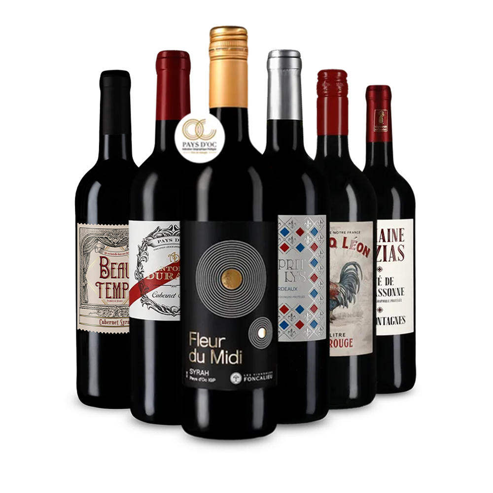 Vinuri roșii franțuzești în pachetul de descoperire