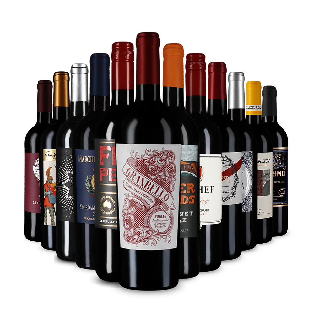 Pachetul cunoscătorului cu recomandări de vin roșu