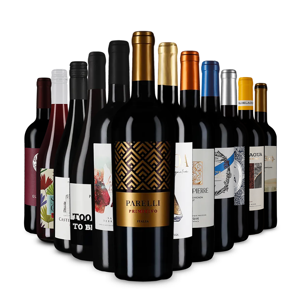 Pachetul cunoscătorului cu recomandări de vin roșu – Gold