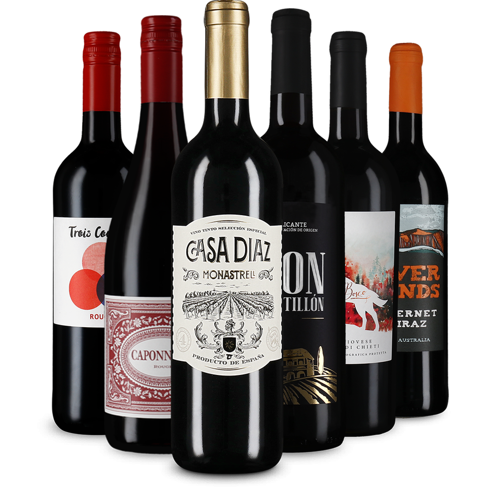 Vin roșu internațional: pachetul vinurilor medaliate cu aur