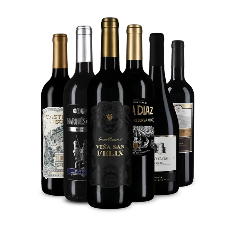 Vinuri roșii spaniole de top în pachet de 6 sticle – Gold