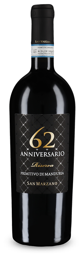 Anniversario 62 Primitivo di Manduria Riserva 2019 – Gold
