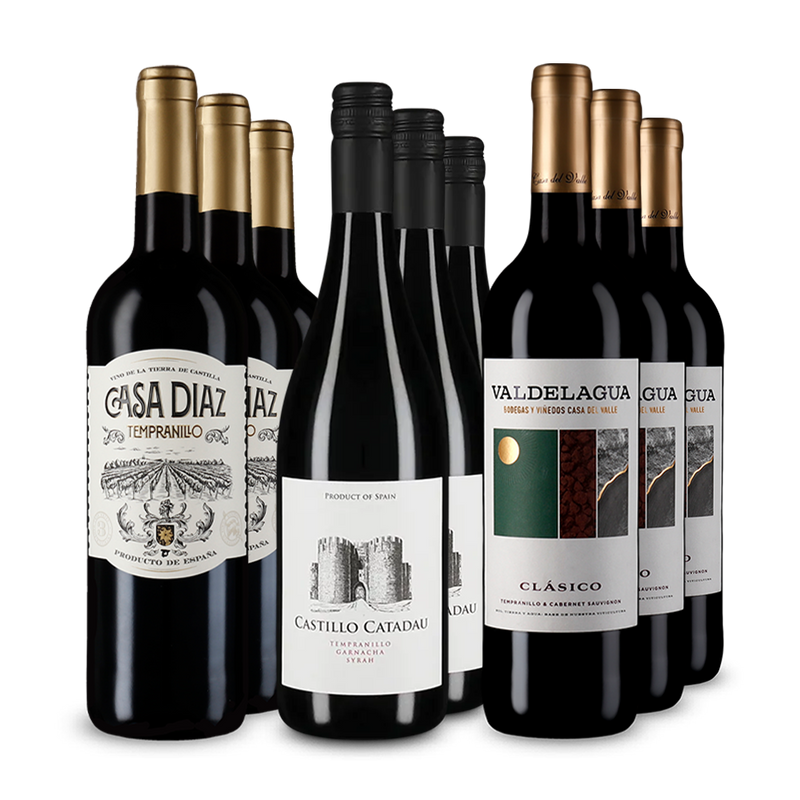 Vin roșu spaniol de top în pachet de 3x3 sticle – Gold