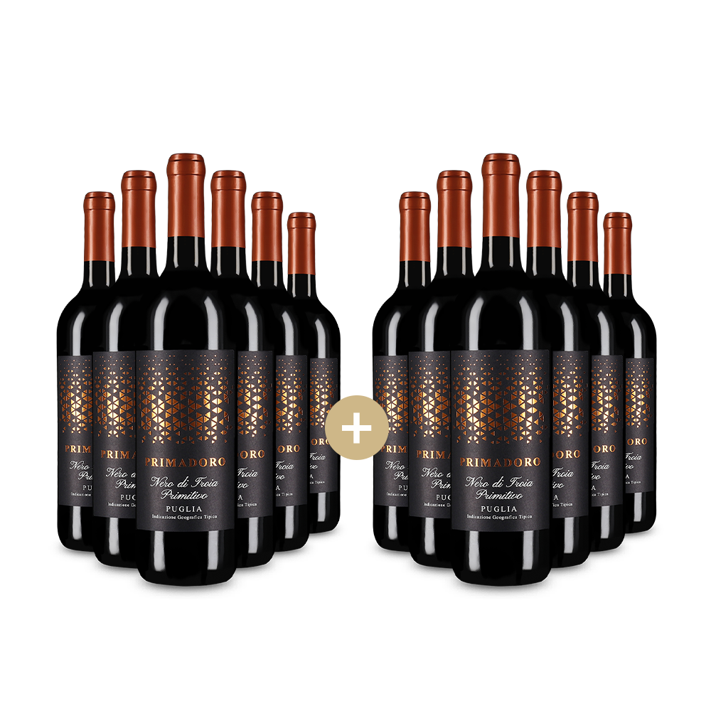 6+6 sticle Primadoro Nero di Troia Primitivo 2024 – Gold