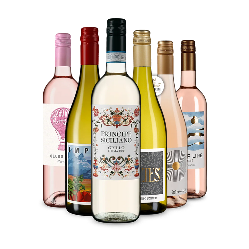Alb & Rosé: Vinuri anului 2025 în pachet de 6 sticle – Gold