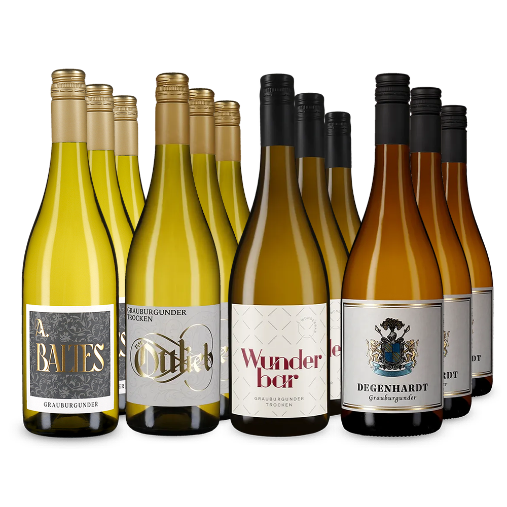 Pinot Gris XXL: vedetele în pachet de 4x3 sticle – Gold