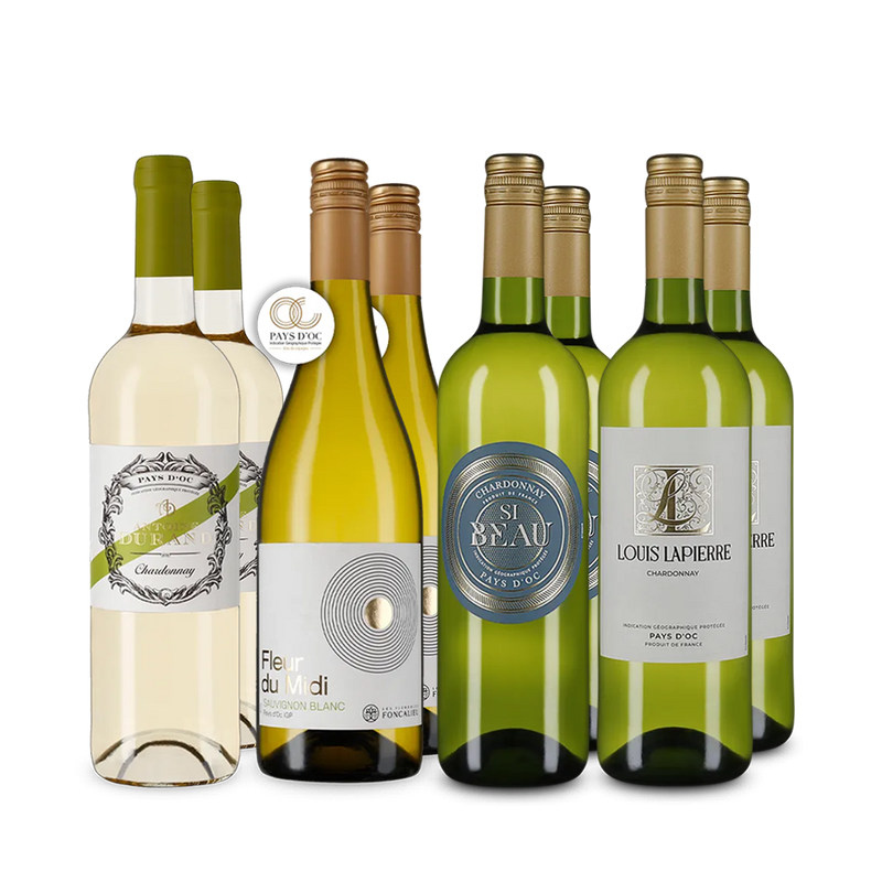 Chardonnay franțuzesc de top în pachet de 4x2 sticle – Gold