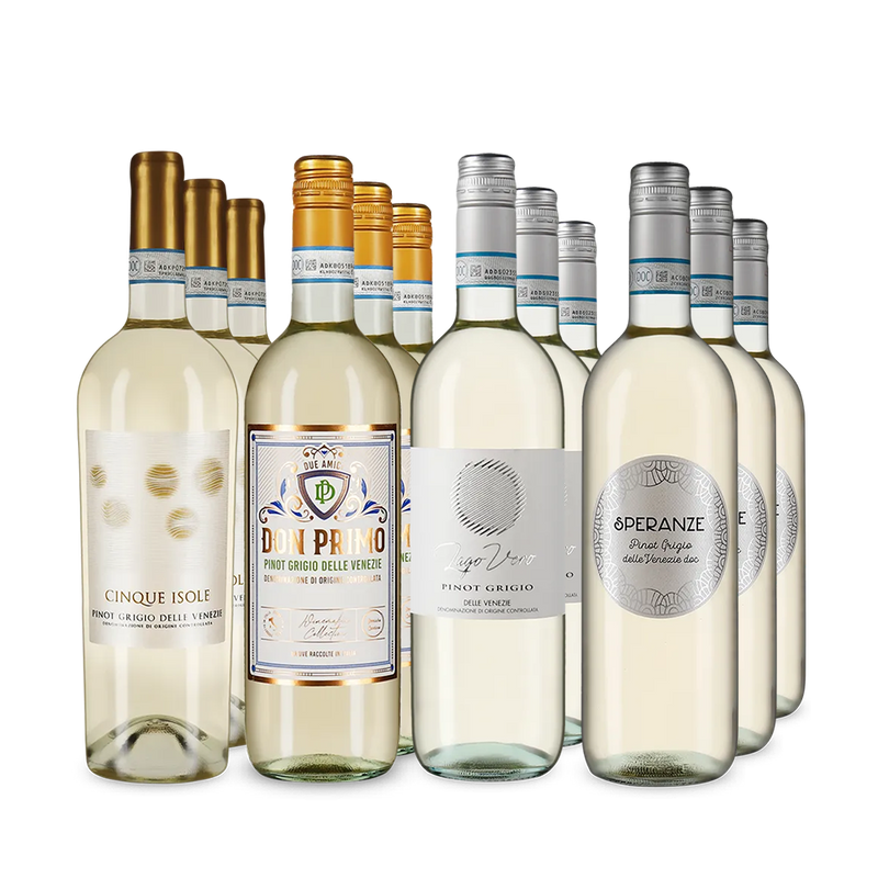 Pinot Grigio din Veneto premiat cu aur în pachet de 4x3 sticle – Gold