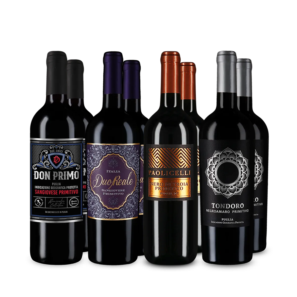 Primitivo de top în pachet de 4x2 sticle – Gold