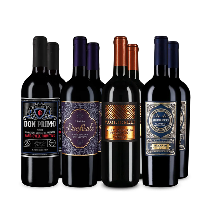 Primitivo de top în pachet de 4x2 sticle – Gold