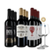 Tinto spaniol în pachet de 3x3 sticle + 2 pahare de vin – Gold