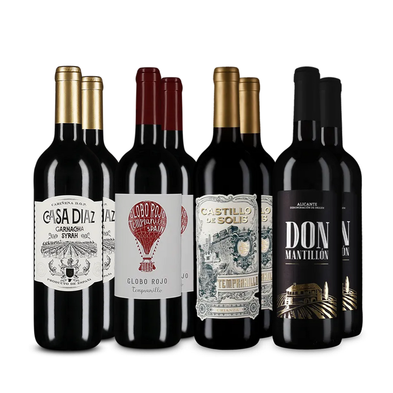 Vin roșu spaniol de top în pachet de 4x2 sticle – Gold