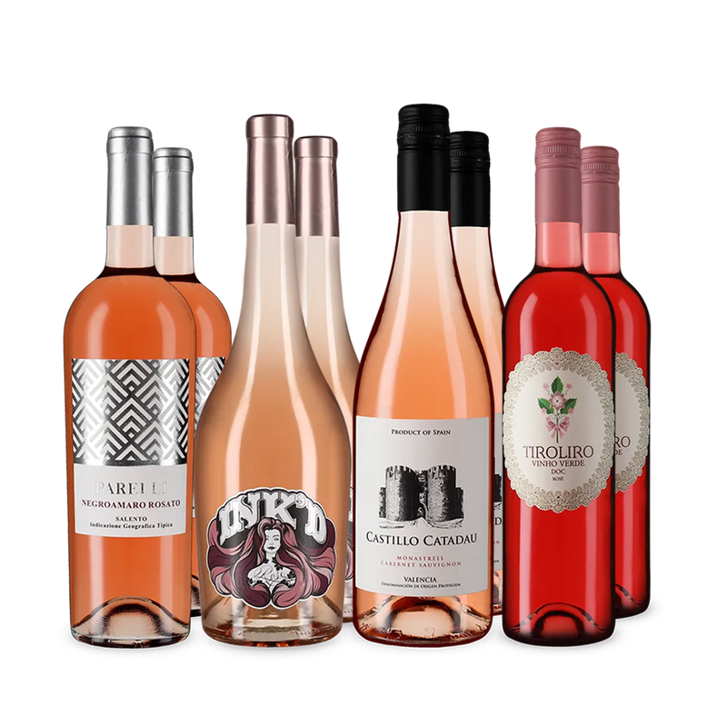 Rosé-uri de vacanță din sudul Europei în pachet de 4x2 sticle – Gold