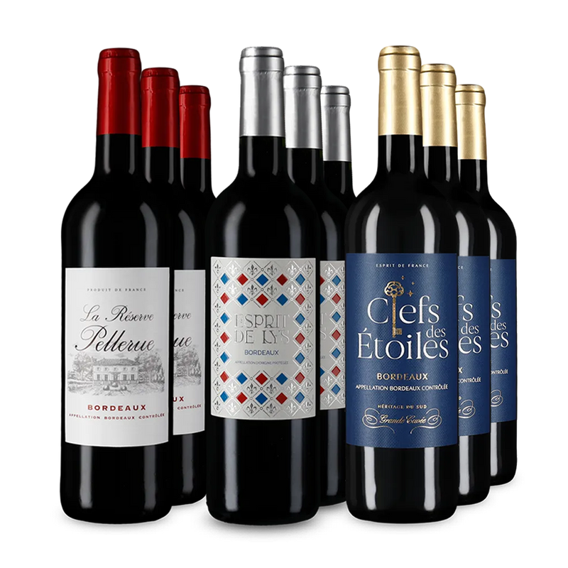 Bordeaux premiat cu aur în pachet de 3x3 sticle – Gold